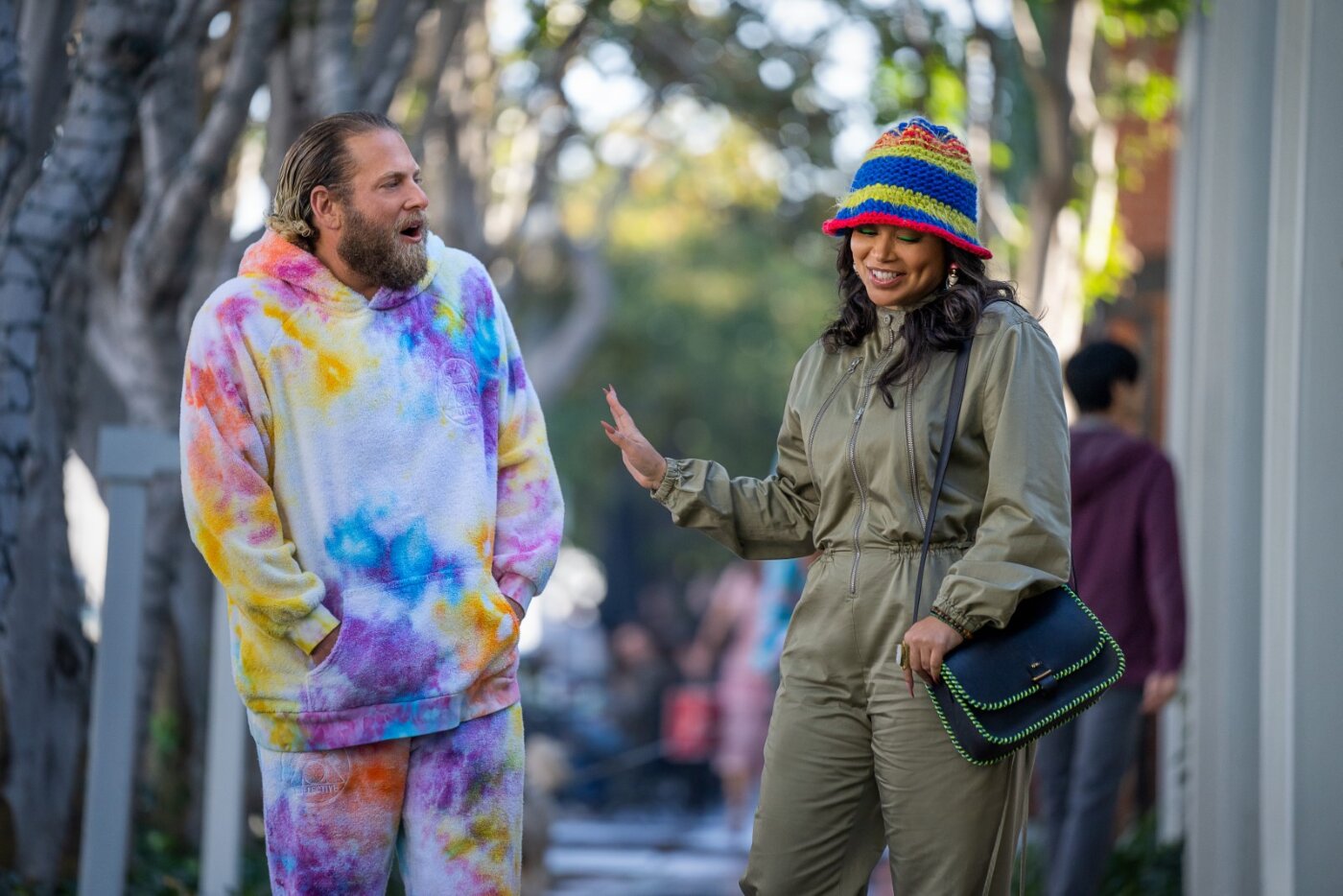 Jonah Hill and Lauren London in You People (2023)