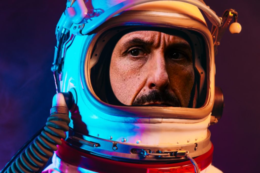 Adam Sandler in Spaceman (Montage via Prague Reporter)