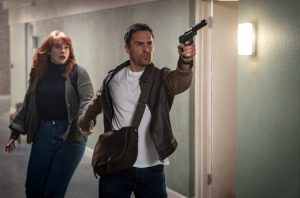 Bryce Dallas Howard and Sam Rockwell in Argylle (2023)