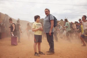 Sergi López and Bruno Núñez Arjona in Sirât (2025)