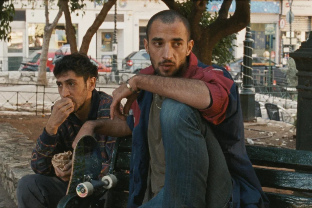Mahmoud Bakri and Aram Sabbah in To a Land Unknown (2024)