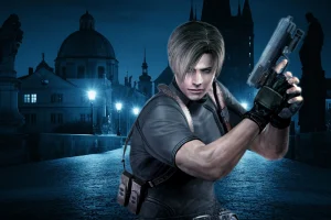 Leon in Resident Evil 4; Prague's Charles Bridge courtesy DepositPhotos.com