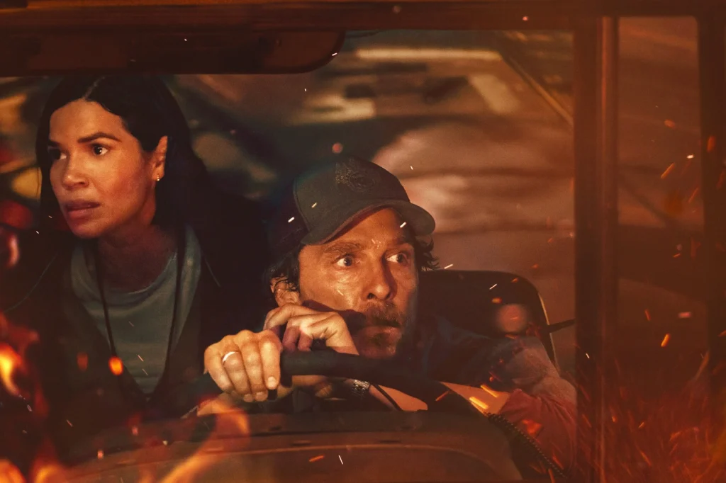 America Ferrera and Matthew McConaughey in The Lost Bus (2025)