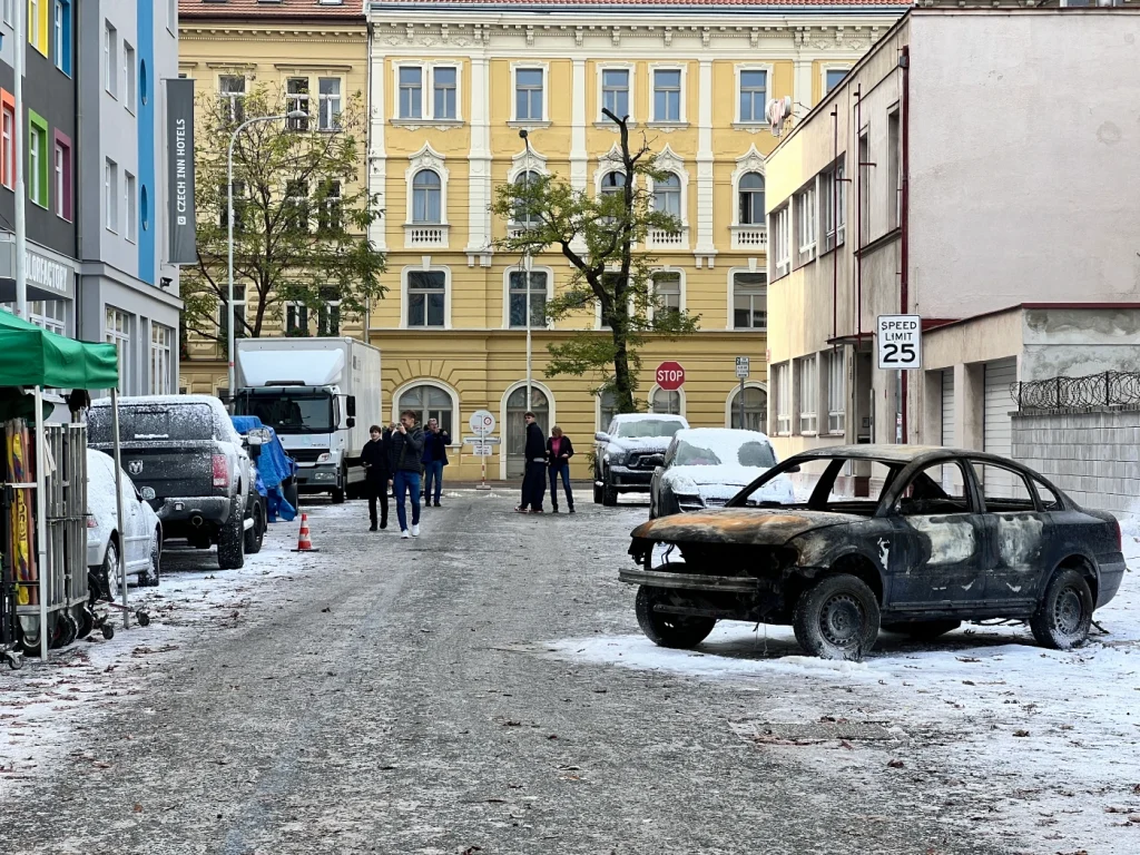 Behind the scenes on Resident Evil (2026). Photo © The Prague Reporter