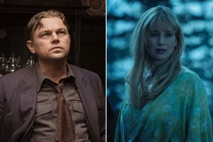 Leonardo DiCaprio in Killers of the Flower Moon (2023) / Jennifer Lawrence in Die My Love (2025)