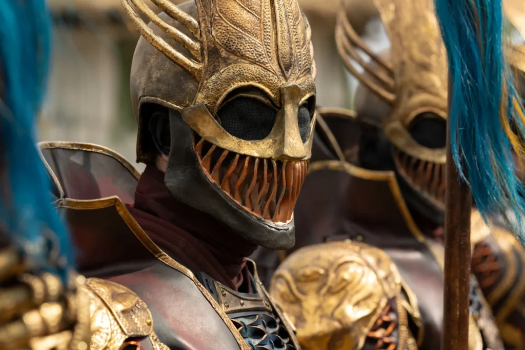 Costumes from The Wheel of Time. Photo: Prime Video / Fashion & Fantasy