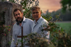 Adam Sandler and George Clooney in Jay Kelly (2025)