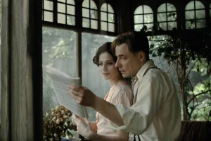 Evgeniy Tsyganov and Yulia Snigir in The Master and Margarita (2024)