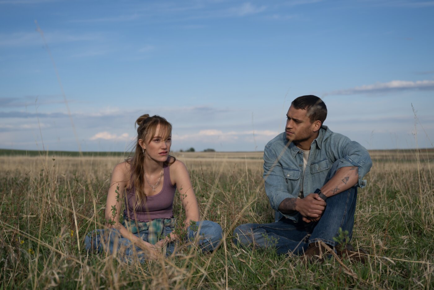 Maika Monroe and Tyriq Withers in Reminders of Him (2026)