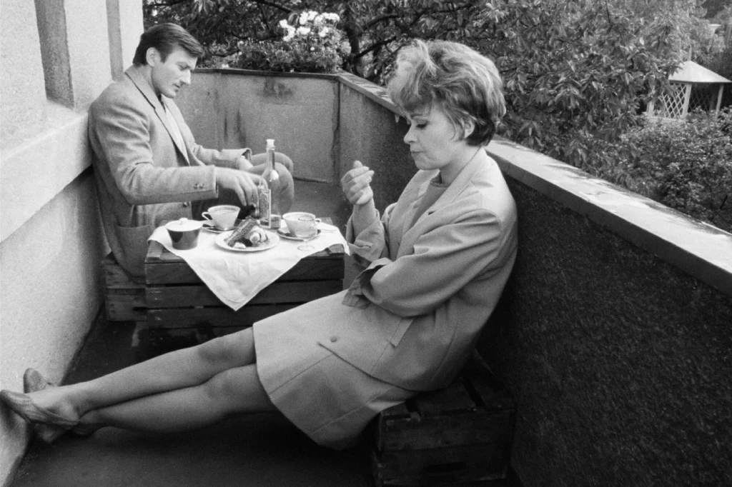 Radoslav Brzobohatý and Jiřina Bohdalová in The Ear (1970)