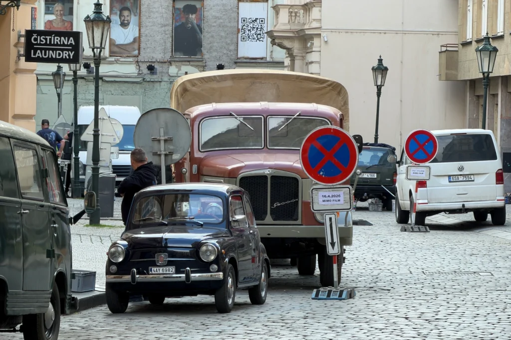 On the set of Legacy of Spies. Photos © The Prague Reporter