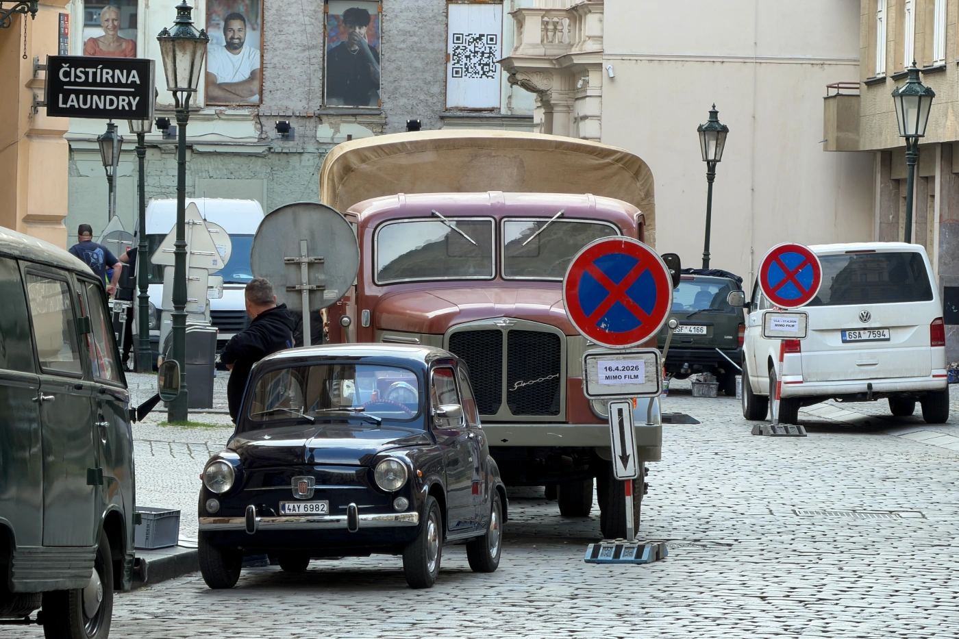 On the set of Legacy of Spies. Photos © The Prague Reporter
