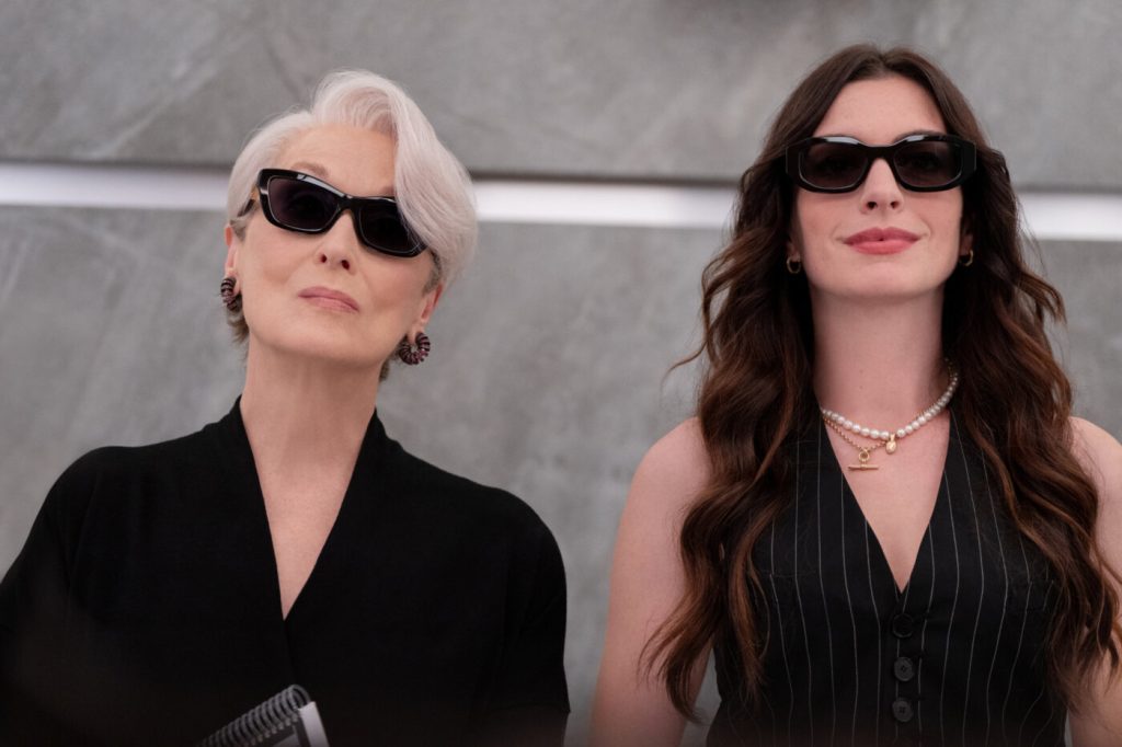 Anne Hathaway and Meryl Streep in The Devil Wears Prada 2 (2026)