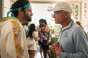Jake Johnson and Ed Harris in The Dink (2026)