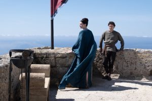 Anne Hathaway and Tom Holland in The Odyssey (2026)