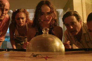 Tim McInnerny, Avani Gregg, Rose Williams, Andy Nyman, and Carlotta Banat in Spider Island (2026)